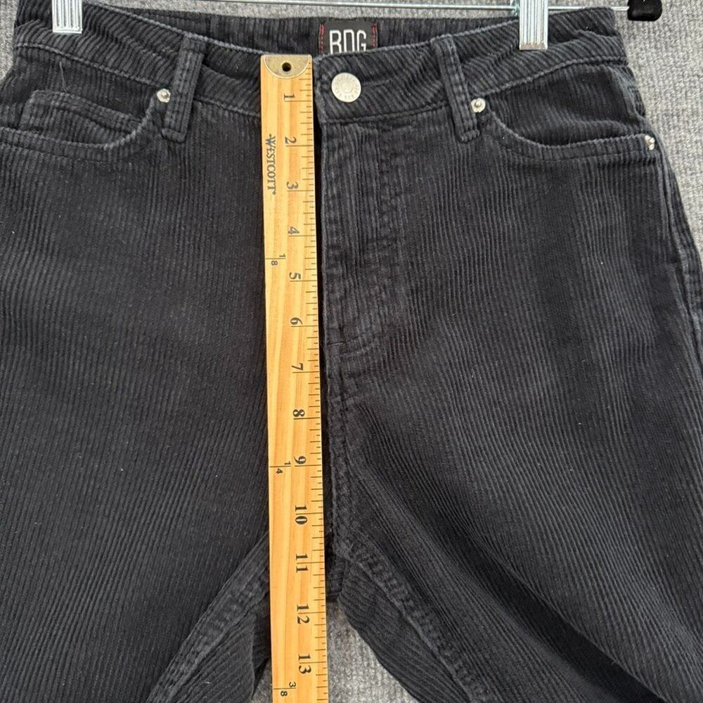 BDG Urban Outfitters Womens High Rise Mom Corduroy Pants Size 26 Black Tapered - Picture 8 of 11